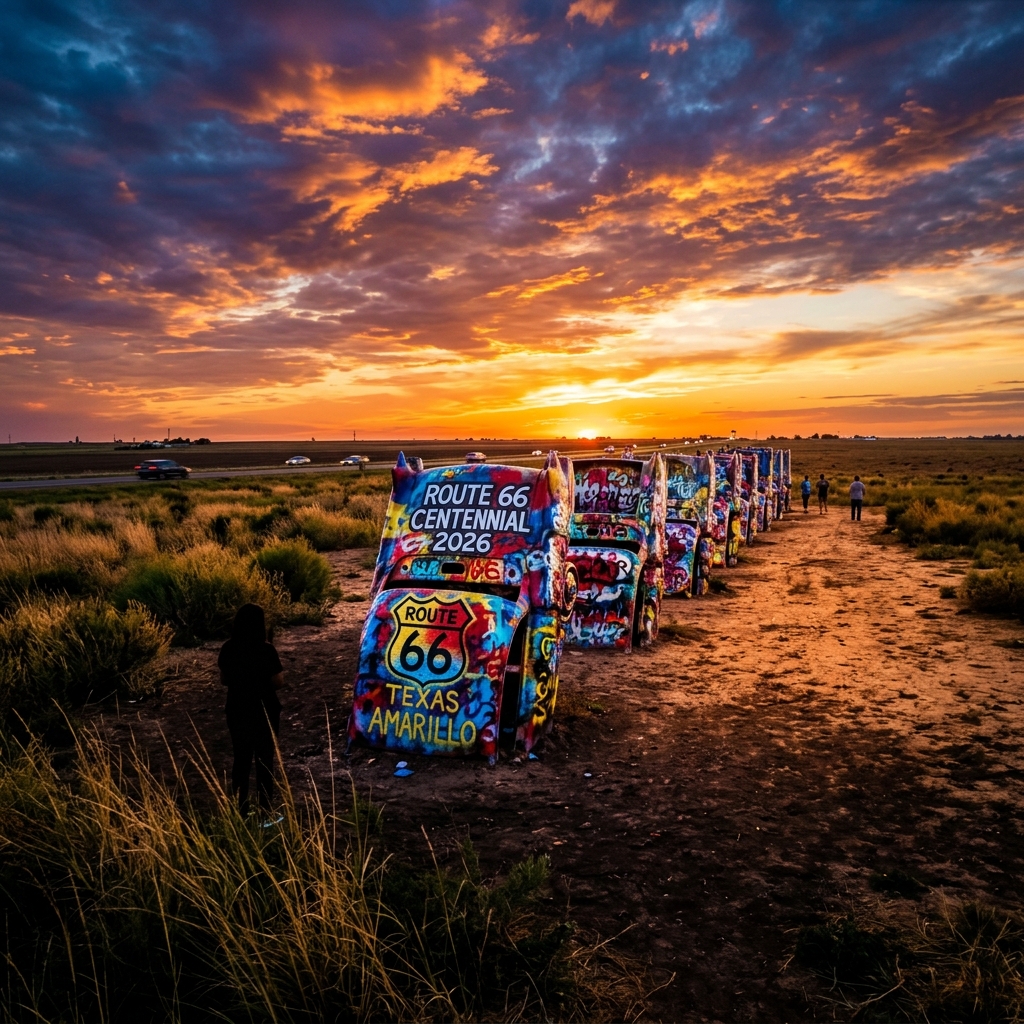 Cadillac Ranch, Route 66 Centennial Pin