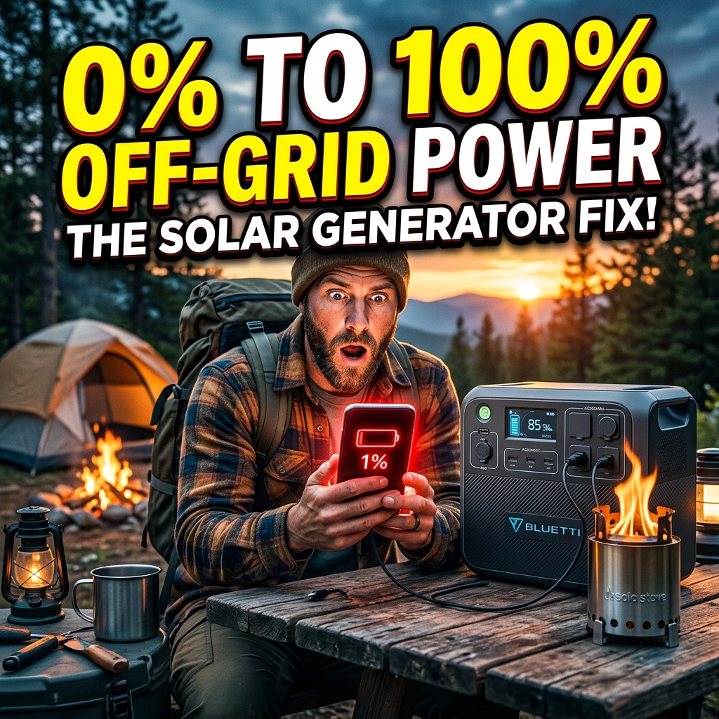 Off-Grid Power Decoded: Solar Generators vs. Thermo-Electric Charging